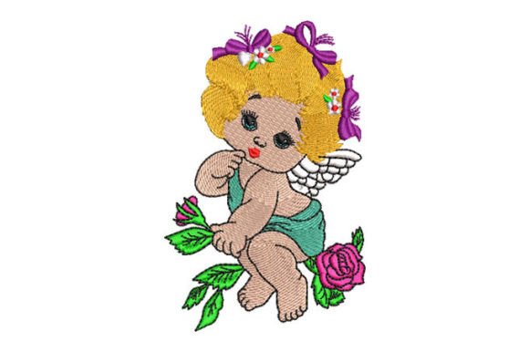 Baby Angel with Rose: A Holiday Embroidery Review