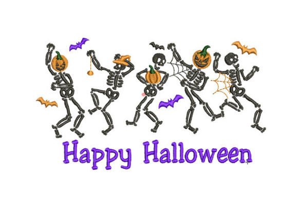 Dancing Skeletons Halloween Party Design Review
