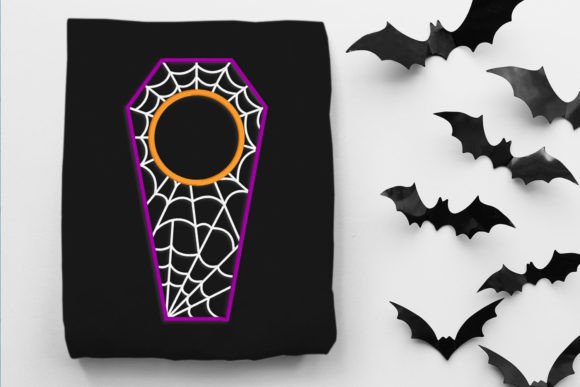 Review: Halloween Cobweb Coffin Round Monogram