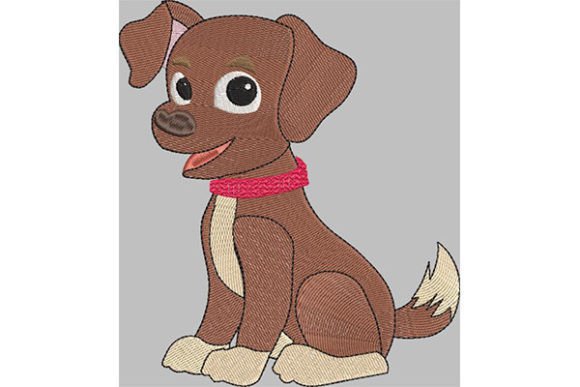Review: Happy Puppy Waiting for a Walk Embroidery Design