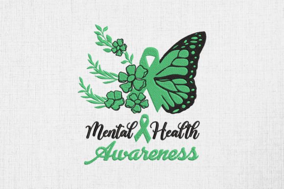 Review: Mental Health Butterfly Embroidery Design