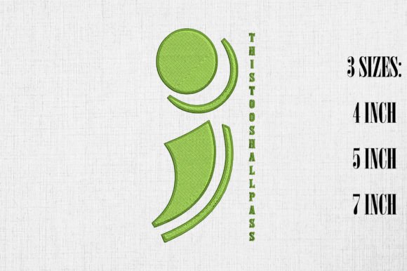 Review: This Too Shall Pass Semicolon Embroidery Design
