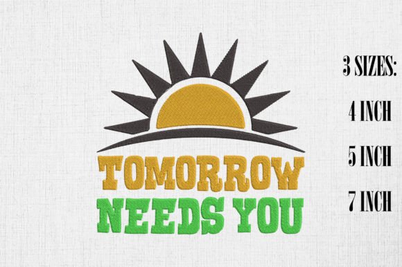 Review: Tomorrow Needs You Mental Health Embroidery Design