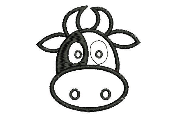 Reviewing the Cartoon Milk Cow Line Art for Craft Fairs